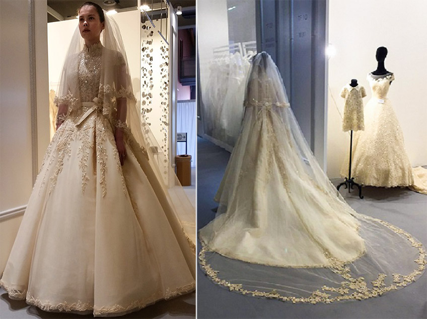 Casablanca Bridal 1900 Champagne Wedding Dress Strapless A Line Embell –  Glass Slipper Formals
